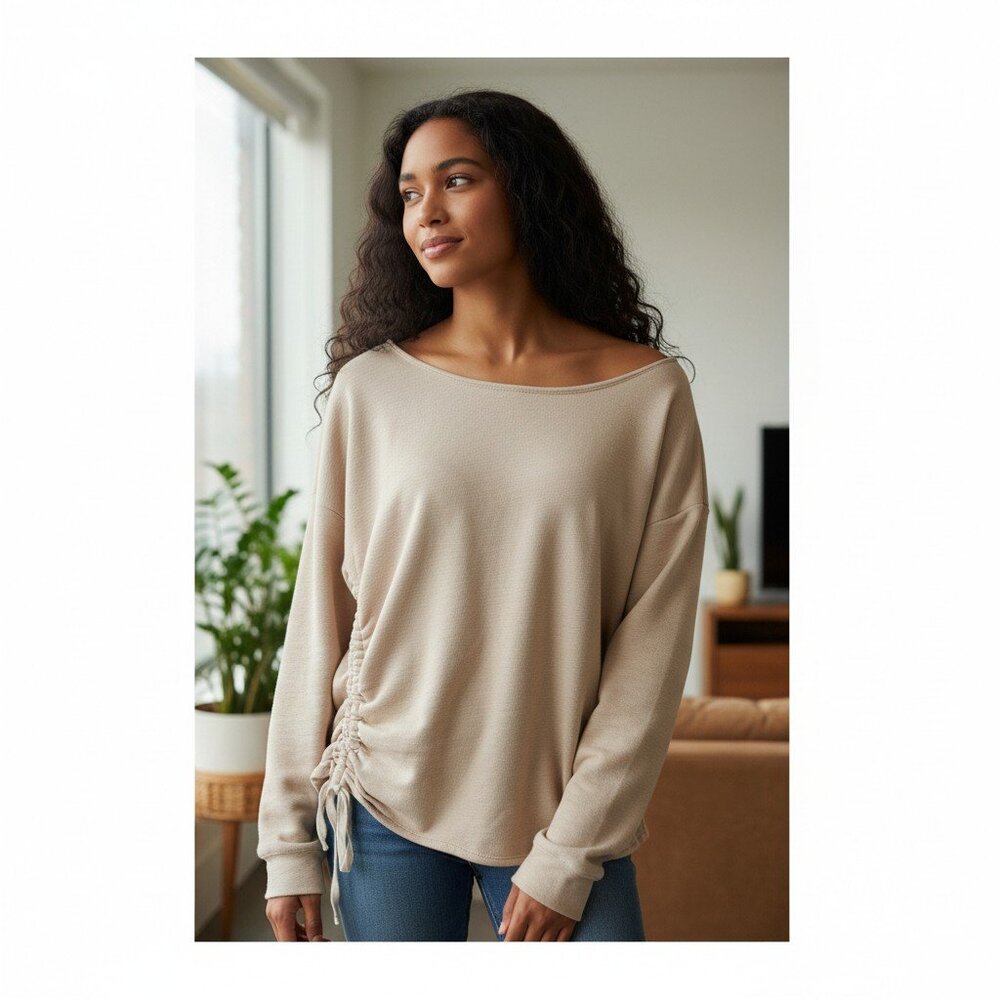 `All Saint Able Sweat Shirt Soft Pink Size S Oversize